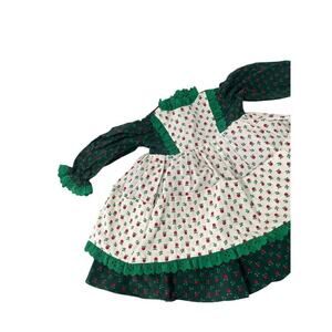 Handmade Red Green Holiday Christmas Photo Apple Baby Girl Dress 12 Months?